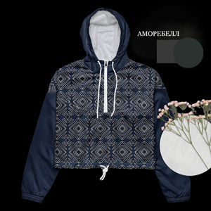 Giacca Bomber Corta da Donna con Cappuccio, Logo Personalizzato, Guscio in Pelle Sottile e Fodera in Spandex per Primavera/Autunno - Product Image 1