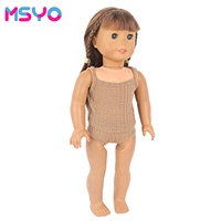 MSYO Nouveauté : Ensemble de vêtements pour poupée de 18 pouces, sous-vêtements et culottes en PVC, unisexe