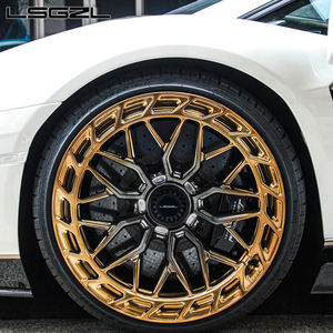 Jante en alliage forgé de luxe personnalisé noir et bronze pour <span class=keywords><strong>Lamborghini</strong></span> 5x114.3 5x120 5x130 19 20 21 22 23 pouces jante de voiture de tourisme - Product Image 2