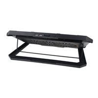 MOMI S900 RGB Support de refroidissement pour ordinateur portable Top Selling 2-Fan Air Cooling Pad Angle Adjust Pole for Router Radiator Notebook PC Stock