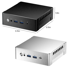 Mini PC Gaming R9 6900HX/7940HS/8945HS DDR5 8 Cœurs Radeon 780M Double LAN M.2 NVMe PCIe 4.0 SSD 11/Linux/Ubuntu MQ50 Premium Alum - Product Image 1