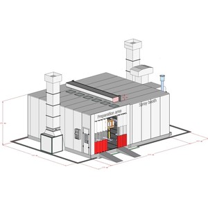 Riscaldatore Elettrico per Cabina di Verniciatura Auto, Attrezzatura per Garage PRE-D100-Z8 - Product Image 2