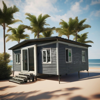 Maison et bureau en conteneur d'acier extensible de 20 à 40 pieds, 2 chambres, 3 chambres, design moderne et luxueux