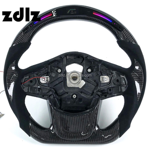 Volant personnalisé en cuir suédé noir avec affichage LED en fibre de carbone pour <span class=keywords><strong>Toyota</strong></span> <span class=keywords><strong>Supra</strong></span> MK5 <span class=keywords><strong>MK4</strong></span> A90 GR 2019 <span class=keywords><strong>2020</strong></span> 2021 2022 2023 - Product Image 1