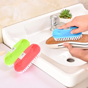 Shoe <b>Brush</b> Nylon Bristles Plastic Handle For Cleaning Shoes And Laundry Use - Product Image 1