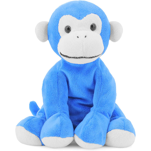 ตุ๊กตาลิงสีน้ำเงินเหมือนจริง ตุ๊กตาสัตว์หุ่นยนต์ขนนุ่ม หางยาว ของขวัญวันเกิดสำหรับเด็ก - Product Image 1