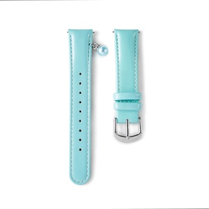 Bracelet de montre Lionorm Fashion en cuir pleine fleur verni avec perles pour femmes, 18 mm, à dégagement rapide, bracelet de remplacement pour montre connectée - Product Image 5