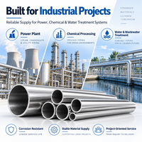 Tube en acier inoxydable duplex ASTM A789 UNS S32205 pour projet d'équipement d'échangeur de chaleur de centrale électrique