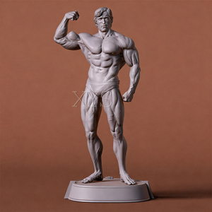 Estatua de Bronce de Hombre Desnudo Musculoso, Decoración de Jardín, Estilo Gimnasio, Réplica de <span class=keywords><strong>Arnold</strong></span> Schwarzenegger, Tamaño Real - Product Image 4