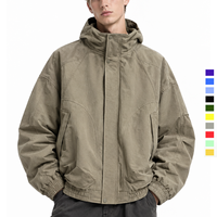 Vestes coupe-vent en polyester personnalisées, imperméables et élégantes, avec fermeture éclair, pour l'extérieur, pour moto, grandes tailles pour hommes, vente en gros