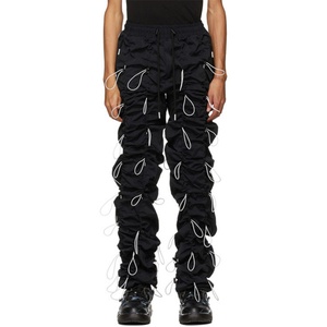 Pantalones Deportivos de Nylon para Hombre con Logotipo Personalizado al por Mayor, Pantalones Tácticos, Ropa Urbana Hip Hop, Pantalones Stacked - Product Image 2