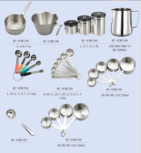 Utensilios de medición de cocina de plástico colorido, cucharas y tazas medidoras - Product Image 6