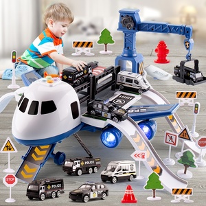 Pista da Corsa per Bambini in Plastica ABS Scala 1:5, Giocattolo Deformabile con Luci e Musica per Ragazzi 4-6 <span class=keywords><strong>Anni</strong></span> - Product Image 1
