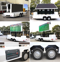 Panneau d'affichage publicité écran Led 3 faces monté sur véhicule camion alimentaire écran d'affichage signe écran de télévision pour la publicité dans les magasins