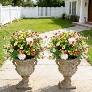 Ramo de Flores Artificiales, Camelia de Hierba Primaveral, 30cm-100cm de Altura, Simulación Realista, Decoración para Bodas y Hogar, Moldeado por Inyección de Plástico - Product Image 3
