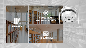 Caméra <span class=keywords><strong>de</strong></span> sécurité IP panoramique fisheye à audio bidirectionnel 4G POE WiFi 360°, détecteur <span class=keywords><strong>de</strong></span> fumée AI, vision nocturne couleur 4MP, intérieur - Product Image 4