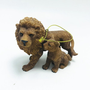 Fatto a mano personalizzato piccolo animale selvatico ornamento di natale personalizzato resina volpe abbraccio pinguino figurina - Product Image 4