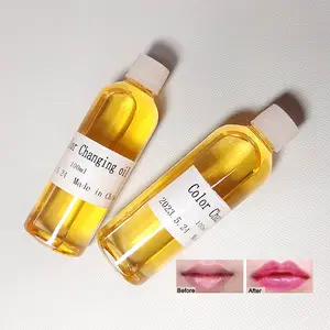 Grosir 100ml minyak pigmen berubah warna Label pribadi untuk Lip Gloss Lipgloss versael bahan mentah minyak berubah warna