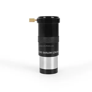 1.25 inches 3X Barlow Lens Fully Black Multi Coated with M42x0.75mm Thread for Standard Telescope Eyepiece Astronomy