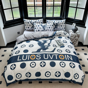 Nữ Hoàng Vua Sang Trọng Chăn Bìa Bộ Rửa Lụa In Kỹ Thuật Số 4Pcs Bộ Đồ Giường Bộ Chăn Bìa Bộ - Product Image 4