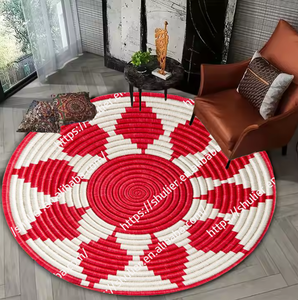 Vente en gros de <span class=keywords><strong>tapis</strong></span> <span class=keywords><strong>rond</strong></span> avec logo personnalisé, <span class=keywords><strong>tapis</strong></span> <span class=keywords><strong>rond</strong></span> éthiopien au design traditionnel, <span class=keywords><strong>tapis</strong></span> épais pour salon et chambre à coucher - Product Image 6