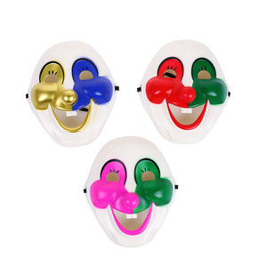Masque de dinosaure en plastique amusant, tendance et à la mode, motif personnalisé pour le jour de poisson d'avril, les célébrations d'anniversaire, masque intégral - Product Image 1