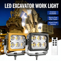 Lampe de travail LED 36 LED 7 modes multicolore pour chariot élévateur et construction 2000-6000K IP67 10-60V DC 12V 24V pour camion industriel