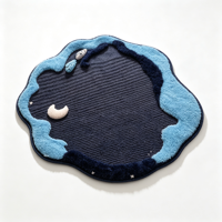 Handgefertigte Getuftete Plüsch-Haustiermatte 84x80cm Rutschfeste Warme Gemütliche Katzen- & Hundebett für Alle Jahreszeiten Innenbereich Große Hunde
