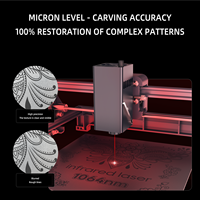 Machine de gravure laser miniature intelligente YHS, machine de découpe et de gravure laser portable pour le bois, certifiée CE