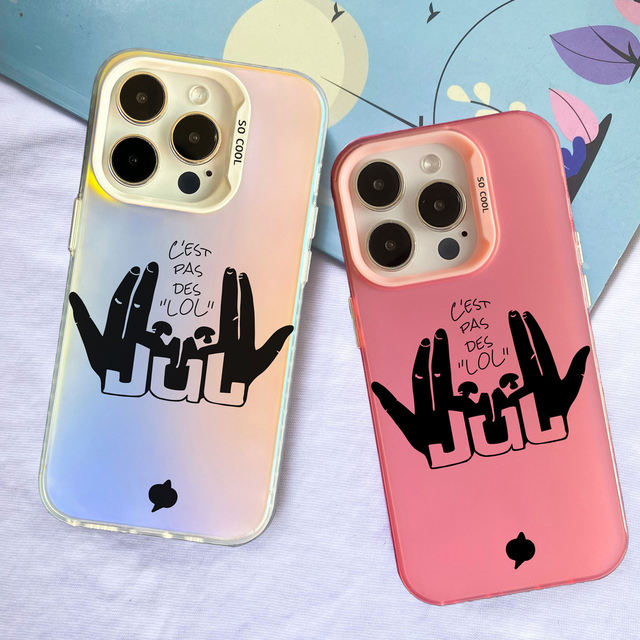 Trendy Designer PC Phone Case Shell for iPhone 7 8 Xr Xs 11 12 13 14 15 16 17Plus Pro Max Coque Jul Phone Protection