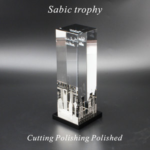 Lớn <span class=keywords><strong>3D</strong></span> <span class=keywords><strong>laser</strong></span> khắc pha lê khối thủy tinh Trophy phong cách thời trang chặn giấy cho quà tặng doanh nghiệp UV in đóng gói PU Hộp quà tặng - Product Image 5