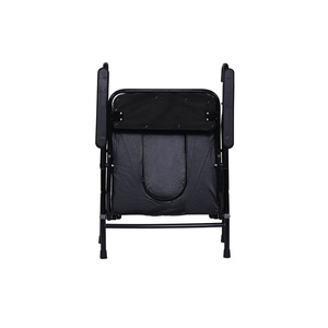 Silla de inodoro plegable Morning Rise, silla de inodoro portátil de acero al carbono negro para personas mayores, embarazadas, uso en exteriores y en el hogar - Product Image 1