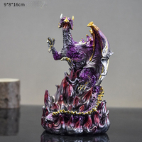 Statue de Dragon Magique d'Halloween en Résine, Ornement Tête de Dragon GTB05, Sculpture de Jeu, Décoration Maison, Cadeau, Décoration d'Halloween en Gros