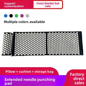 Tapis de yoga long pour acupression et massage, coussin de méditation, stimulateur d'acupoints pour <span class=keywords><strong>la</strong></span> plante des pieds, le dos et <span class=keywords><strong>la</strong></span> tête, relaxation musculaire - Product Image 2