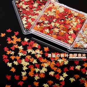 Automne <span class=keywords><strong>ongles</strong></span> paillettes feuille d'érable <span class=keywords><strong>hiver</strong></span> brillant mince bricolage automne feuilles paillettes irisé <span class=keywords><strong>ongles</strong></span> paillettes pour <span class=keywords><strong>ongles</strong></span> - Product Image 6