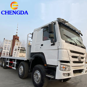 Truk Kargo Chassis <span class=keywords><strong>Flatbed</strong></span> Sinotruck Howo 8x4 50 Ton Bekas dengan Tangga - Product Image 6