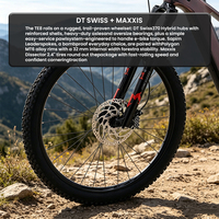 Vélo de montagne électrique en carbone 29 pouces, suspension intégrale, EMTB, moteur central, frein à disque hydraulique