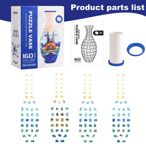 Puzzle 3D en forme de vase, modèle décoratif créatif à assembler soi-même pour adultes et enfants, décoration de bureau à domicile - Product Image 4