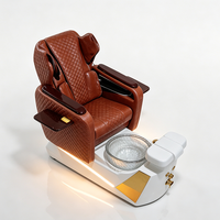 Fauteuil de massage et de soin des ongles de luxe pour salon de beauté, avec fonction tactile humaine, moderne, électrique, réglable, pour manucure et pédicure, avec éclairage