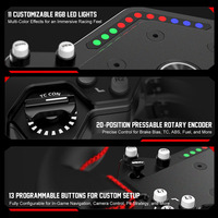 Volant de course PXN W DS R2 300 mm à dégagement rapide pour simulateur de course automobile