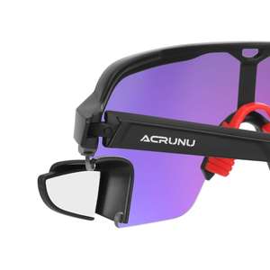 Gafas de Ciclismo con Espejo Retrovisor de Color Rojo Cambiante, Polarizadas UV400, Gafas de Sol Deportivas para Bicicleta de Montaña y Carretera - Product Image 5