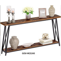 Table console de rangement élégante en MDF, multifonctionnelle, non pliable, non gonflable, pour l'exportation de meubles de maison, salon