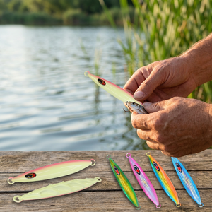 Leurre Artificiel Dur Vertical en PP pour Eau Salée <span class=keywords><strong>Bassmaster</strong></span> 100g – Pêche en Mer, Lac, Rivière, Bateau – Jigging Lent pour Bass - Product Image 4