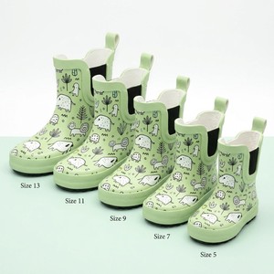 Bottes de pluie <span class=keywords><strong>Chelsea</strong></span> en caoutchouc pour tout-petits, collection quatre saisons, motif animaux de dessin animé nordique et ballons, couleur menthe, vente en gros - Product Image 4