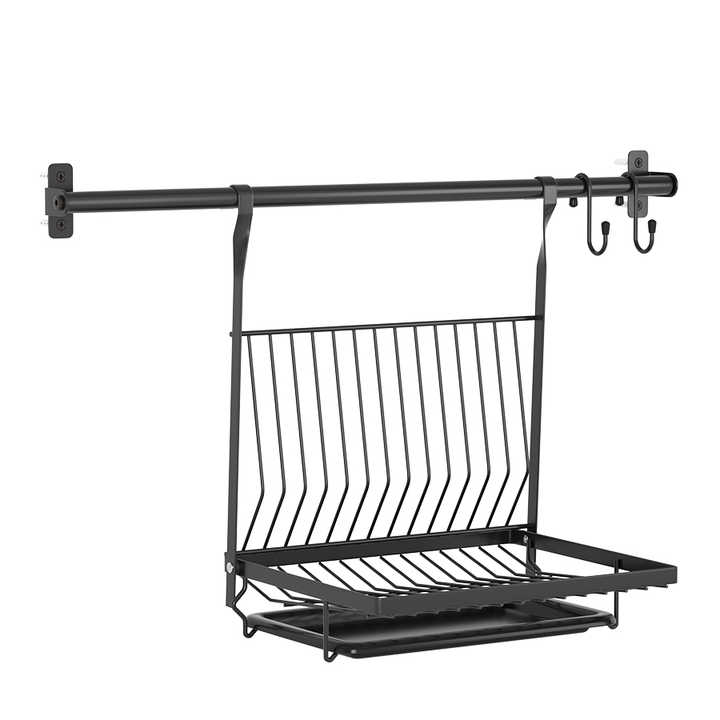 Hanging Dish Rack with Drain Tray, Waterproof, Rust Proof, Mold ...
