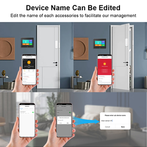 スマートホームセキュリティシステムABS素材Tuya <span class=keywords><strong>APP</strong></span>リモコンTFTスクリーン盗難キットGSMネットワーク警報ハブ - Product Image 3