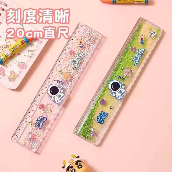 Quicksand ruler girl heart cartoon creative ruler cute primary school ...