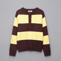 Nouvelle Collection Automne-Hiver 2026 – Pull en Maille Rayé Tendance pour Femme, Style Urbain Européen et Américain, Vente Directe Usine, Personnalisation OEM ODM