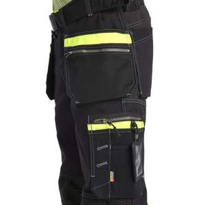 BLAKLADER - 179413709933C148 Hi-Vis <b>trousers</b> with stretch <b>Black</b>/Yellow - EAN 7330509767283 HI-VIS <b>WORKWEAR</b> - Product Image 5