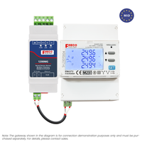 Medidor de Panel Digital Trifásico EM4372 con Certificación CE, Comunicación Modbus RTU, Medidor de Energía Eléctrica Inteligente Bidireccional 5(65)A